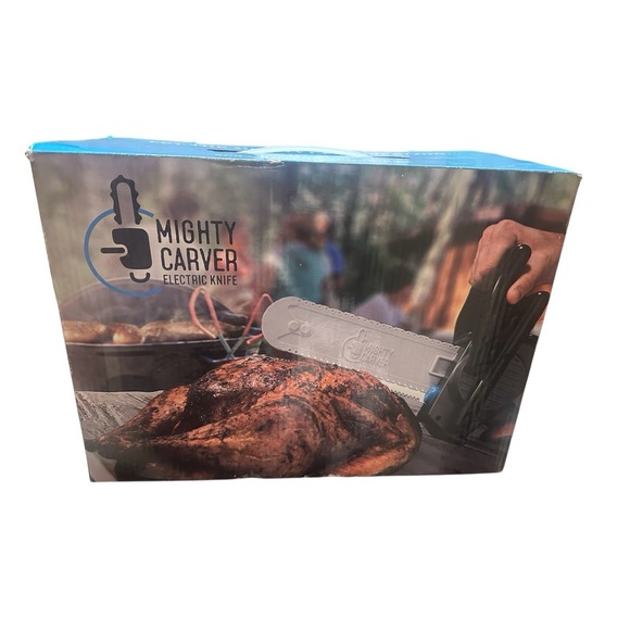 MIGHTY CARVER Chainsaw Shaped Electric Carving Knife "As Seen On Shark Tank" NEW - Picture 1 of 1